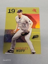 2003 E-X Essential Credentials Future #66 Aubrey Huff ( Read Missing /37 )