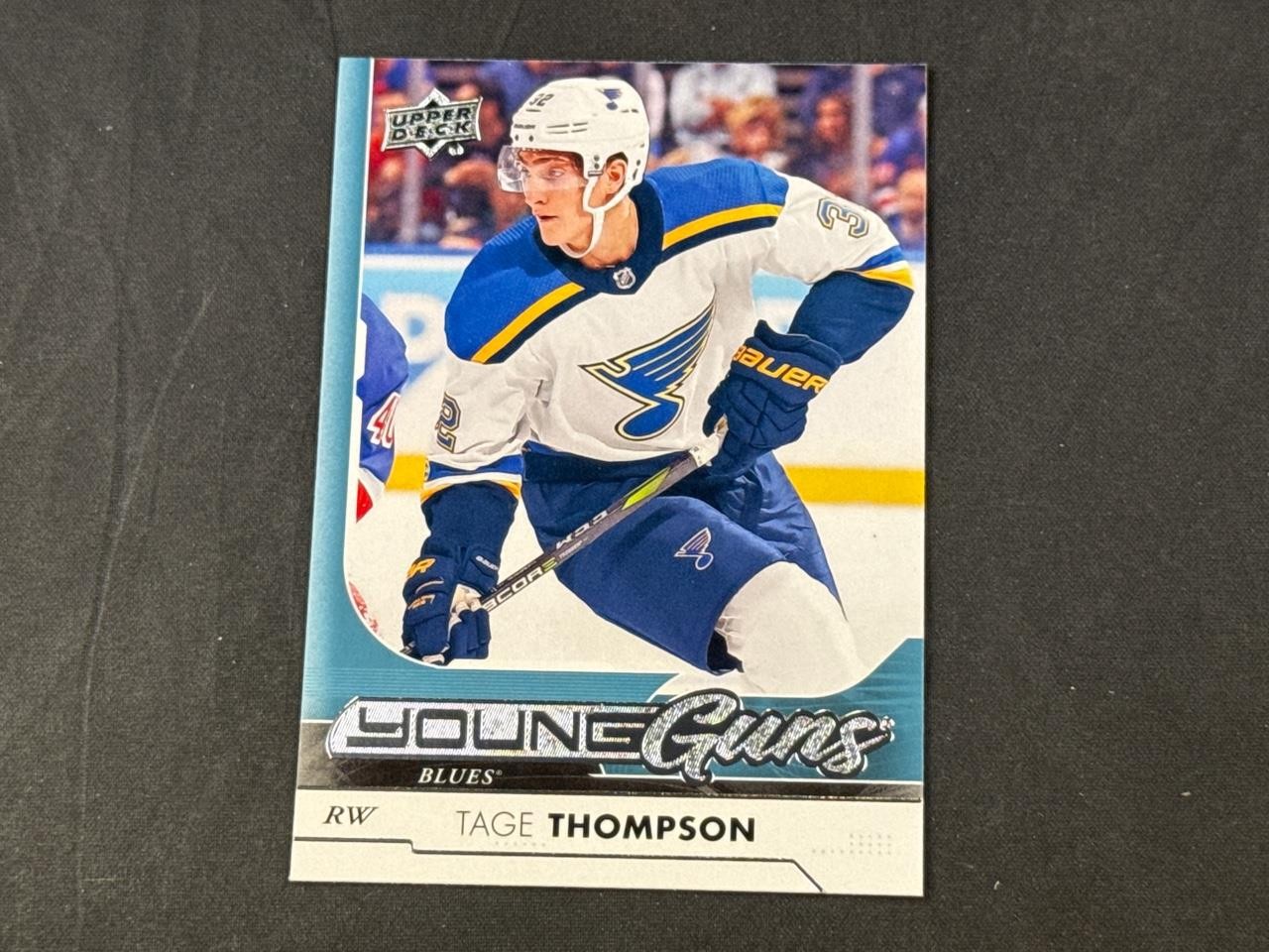 2017-18 UD SERIES ONE TAGE THOMPSON #228 ROOKIE YOUNG GUNS BLUES SABRES RC
