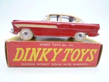 VINTAGE DINKY TOYS 174 HUDSON HORNET SEDAN IN ORIGINAL BOX 1958