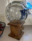 Vintage Peanut “Nuts” Dispenser Glass Globe Nut Candy Wooden Machine 14” Gumball — photo 2