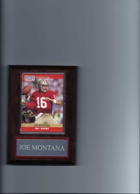 JOE MONTANA PLAQUE SAN FRANCISCO FORTY NINERS 49ers FOOTBALL NFL   C