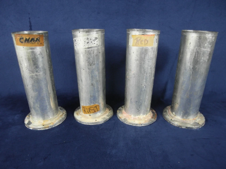 Metal Round Pillar Candle Molds 9"x3” Set 4 Tin - Image 3 of 4