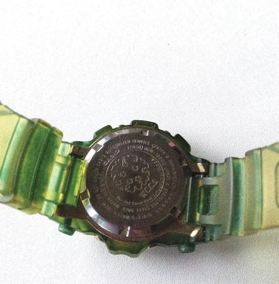 BABY-G FROGMAN BGW-100WC WCCS Green Dyed Custom Working Rare Used JAPAN - Image 3 of 4