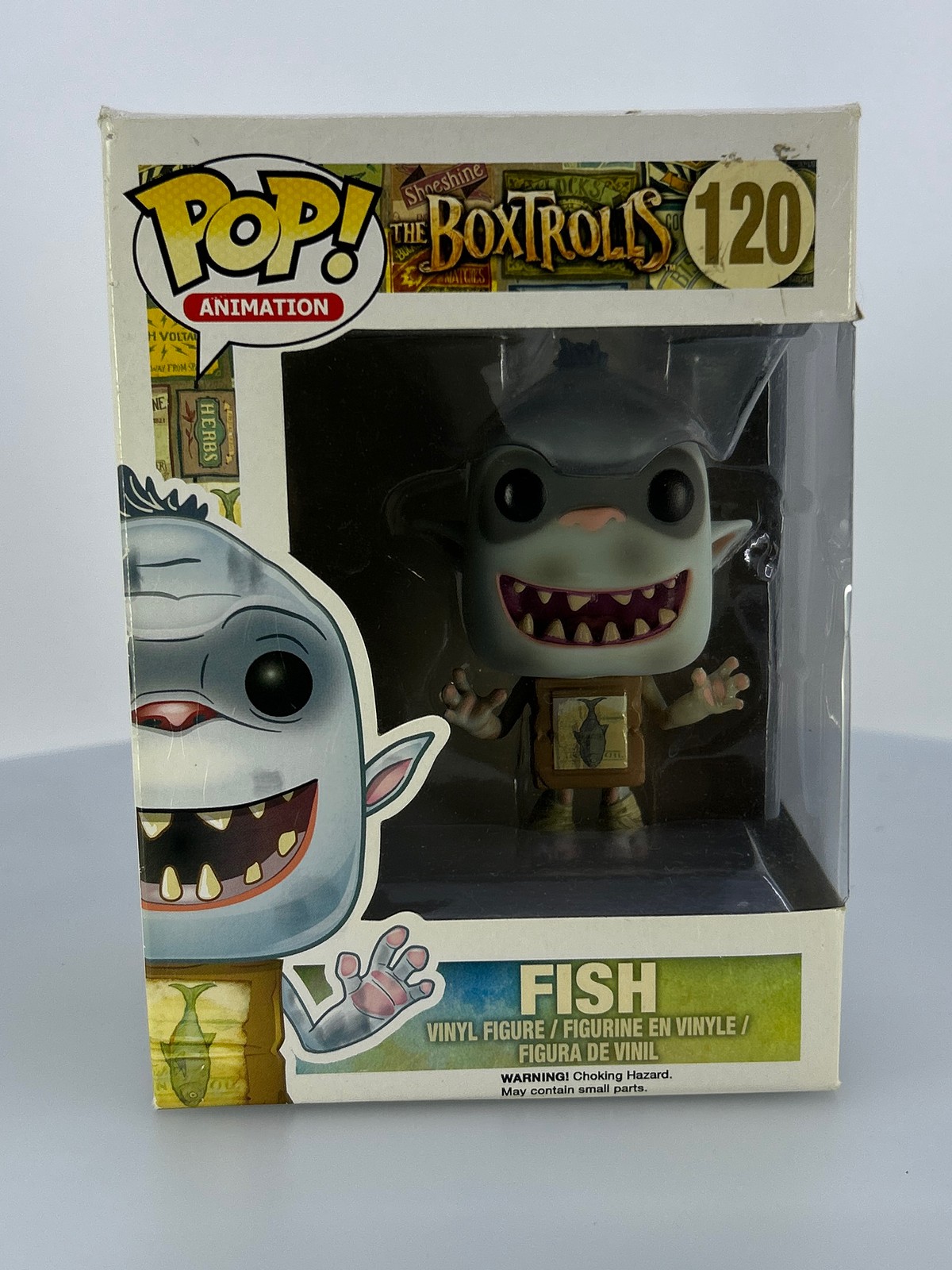 Funko Pop! Figura Vinilo Películas Boxtrolls Pez #120 Caja Dañada Ver Fotos