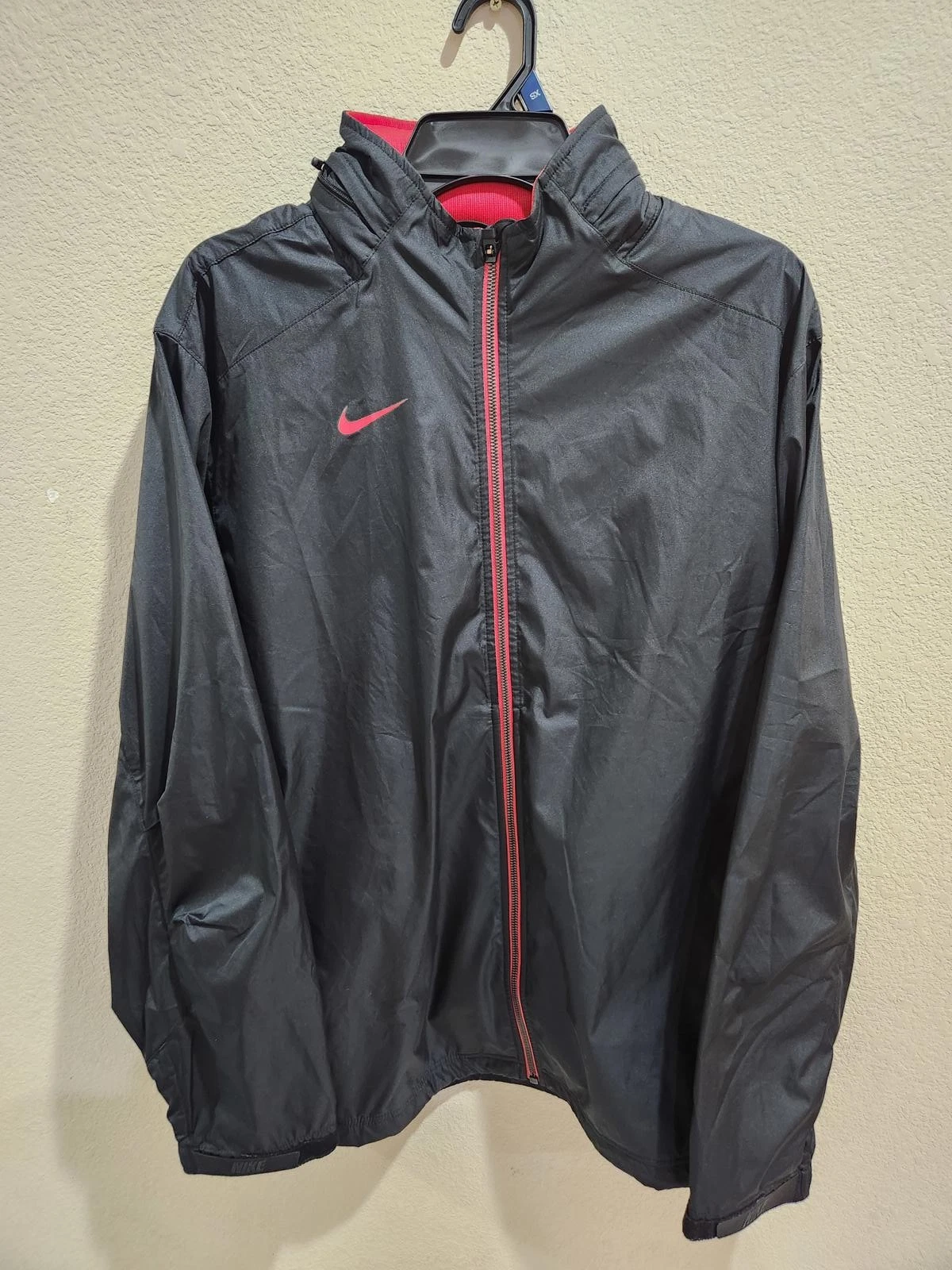 Vntg Nike Storm-fit hoodie Full Zip Wind waterproof jacket Activewear Sz Large