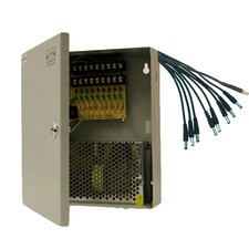 Power Supply Box CCTV CCD Camera 9 Port 12V DC Pigtail
