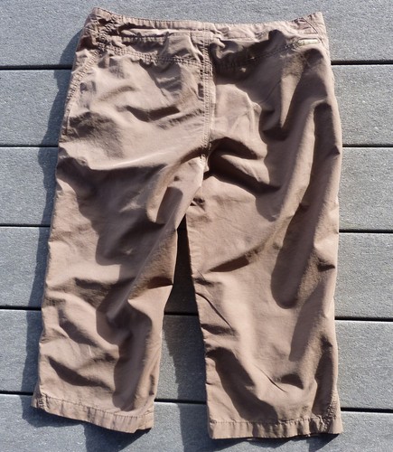 Columbia Sportswear Co. Brown Capri Pants Drawstring Women's Small Cotton/Nylon - Picture 2 of 3