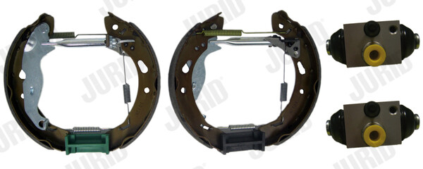 Kit mâchoires de frein JURID 381498J pour entretien train arrière Ford Fiesta VI