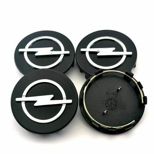 4x Nabenkappen 58mm schwarz Opel Corsa Astra Zafira Meriva Mokka Tigra Adam - Bild 1 von 7