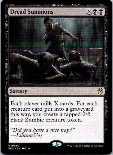 Magic the Gathering Dread Summons Aetherdrift Commander MTG Free Shipping!