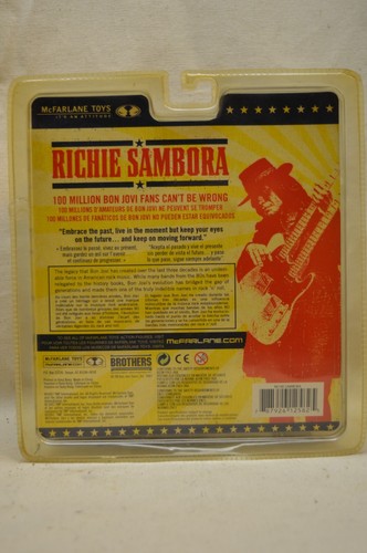 Richie Sambora Bon Jovi MCFARLANE TOYS ROCK BAND 80s GUITAR 7" Action Figure - Foto 4 di 4