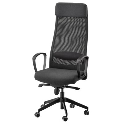 IKEA チェア　アームレスト付き　黒　 Marcus Arvonen イケア s-l400.jpg