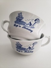 Cap'n Holiday Shenango China restaurant ware soup cereal bowl set of two 1973