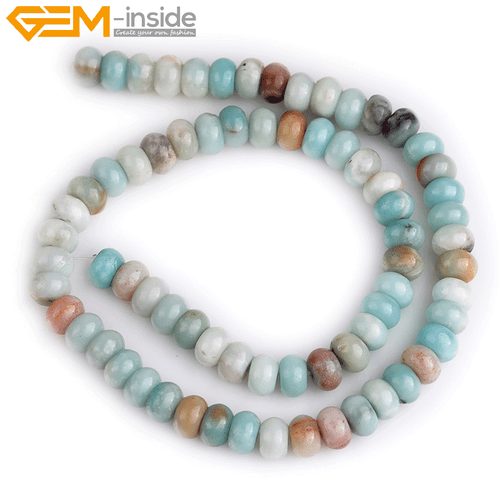 Rondelle Natürlicher Amazonit Stein Zwischenring Schmuck Herstellung Perlen 15 Zoll Größe Auswahl - Bild 13 von 31