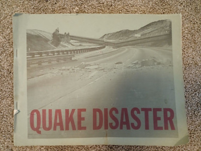 VINTAGE QUAKE DISASTER BOOKLET STATE OF CALIFORNIA
