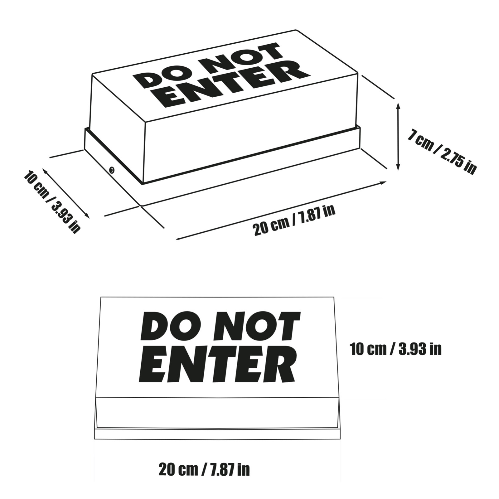 Wallsconce Do Not Enter déco lumineuse LED pour chambre ado et studio gaming - 4