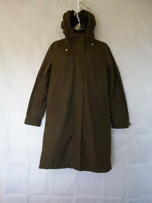 Zara Basic Outerwear Women s Long Windbreaker Jacket Khaki Size M Medium