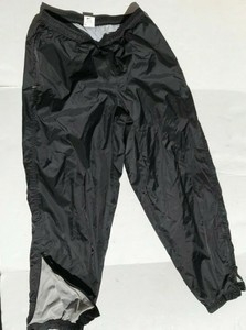 Nike Athletic Pants Mens Large Polyester Shell Cotton Lining Black In EUC | eBay