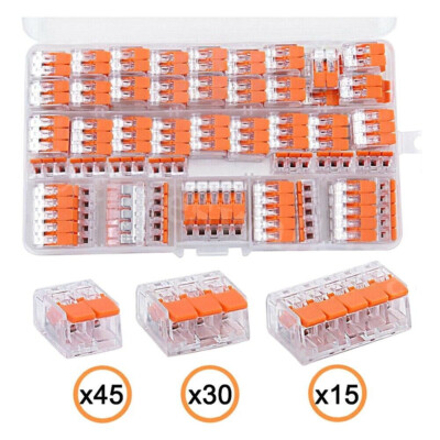 90Tlg Für Wago Klemmen WegeKlemme Hebel 221-412/221-413/221-415 Hebelklemmen Set