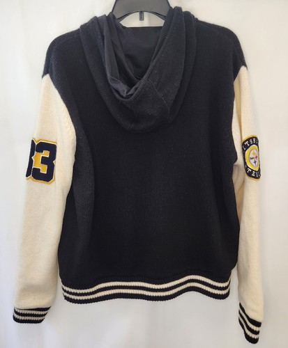 Pittsburgh Steelers NFL Team Apparel Womens Jacket With Zipper Size XL Hood - Picture 3 of 18