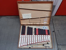 vintage Suzuki Sound Block Sb-26 Wood And Red Xylophone