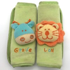 Especially for Baby Seat Belt Plush Strap Covers Giraffe  Lion Pair