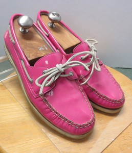 pink sperrys women's