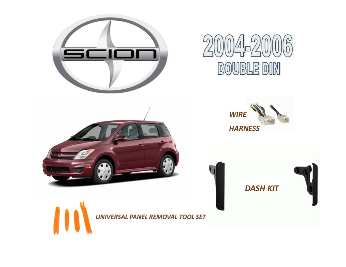 NEW 2004-2006 SCION xA CAR STEREO DASH INSTALL KIT, with WIRE