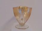 Vintage 1930's Economy Glass Co Round Robin Iridescent Marigold Carnival Creamer — photo 4