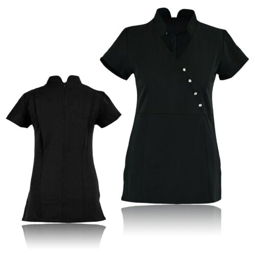 Beauty Tunic Hairdressing Spa Massage Therapist Health Work Nail Salon Uniform - Picture 1 of 25