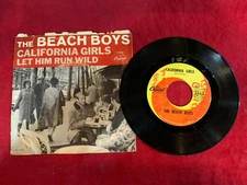 BEACH BOYS   CALIFORNIA GIRLS/LET HIM RUN WILD    7" 45  WITH PICTURE SLEEVE  
