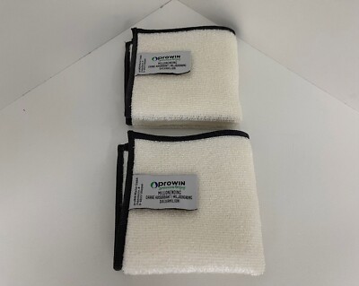 proWIN Millionending 25x25 cm graue Umkettelung Bambustuch 2 Stück - Sonderpreis