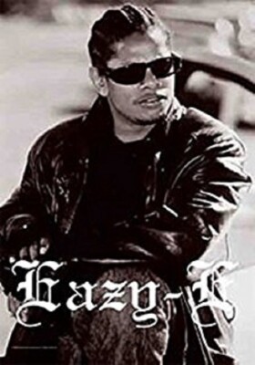 EAZY E N.W.A. b+w  fabric poster