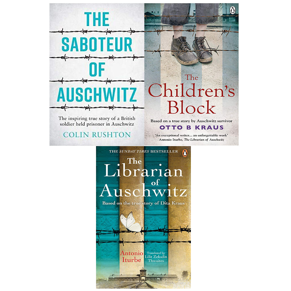 Saboteur of Auschwitz,Children's Block,Librarian of Auschwitz 3 Books Set