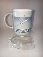 Vintage Lockheed Martin F-22 Raptor Grey Gray Coffee Mug 10oz EUC