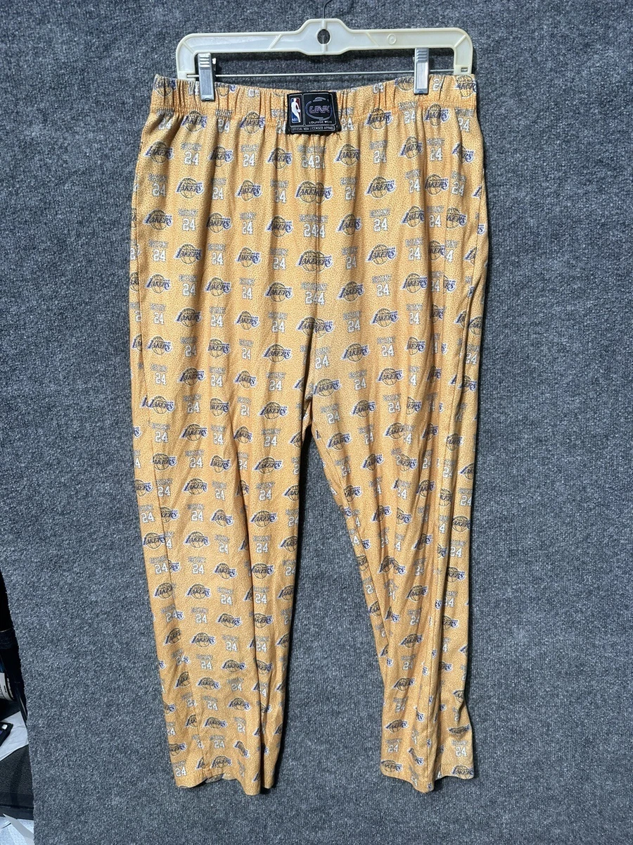 Los Angeles Lakers Pajama Bottoms Lounge Pants LA Large Kobe 24 eBay