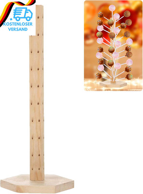 60 Löcher Cake Pop Ständer Holz, 14.5*42Cm Lollipop Sticks Ständer Ständer Für L