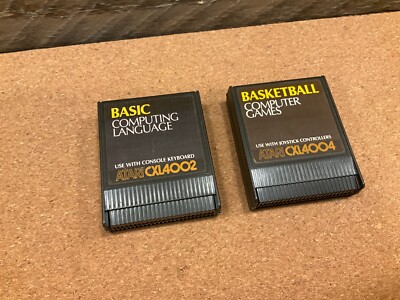 Atari 400/ 800/ XL/ XE BASIC Computing Language & Basketball Cartridge CXL4002
