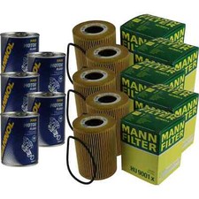 5x Original MANN Ölfilter HU 9001 x + 5x SCT Motor Flush Motorspülung