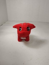 McDonald's Neopets RED POOGLE KEYCHAIN CLIP 3" Plush STUFFED ANIMAL Toy With Tag
