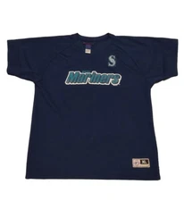 Vintage Seattle Mariners Shirt Jersey Youth XL 20,Blue,Mighty Mac Sports,2000s