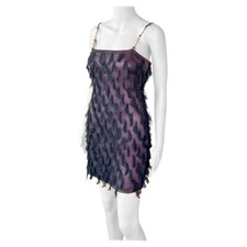 Gianni Versace F/W 1998 Runway Barbed Wire Crystal Embellished Mini Dress