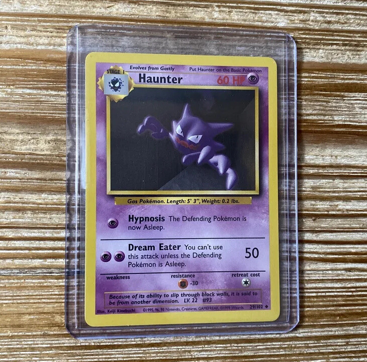 1995 haunter pokemon card value 55/94 Uncommon | Phantasmal Flames Weakness Darkness 2 Resistance Fighting Some high end 1st edition