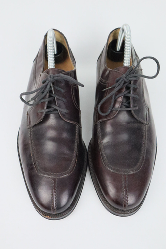 Bally "Carillo" Men's 8 D Brown Leather Split Toe Oxford Dress Shoes Italy - Picture 6 of 11