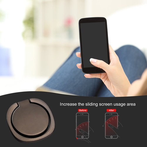 1/2 360° Ultra Thin Magnetic Phone Holder Mount Finger Ring Stand For Cell Phone - 第 9/17 張圖片