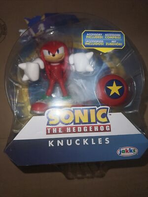 Sonic The Hedgehog KNUCKLES Articulated with Star Spring by Jakks Pacific