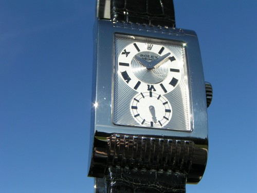 ROLEX CELLINI PRINCE 750 18K WHITE GOLD WG CHRONOMETER WATCH 5441/9 27MM - Bild 4 von 16