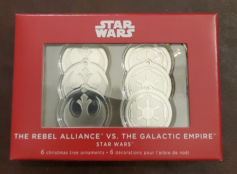 2022 Hallmark Ornaments STAR WARS REBEL ALLIANCE vs GALACTIC EMPIRE New in Box