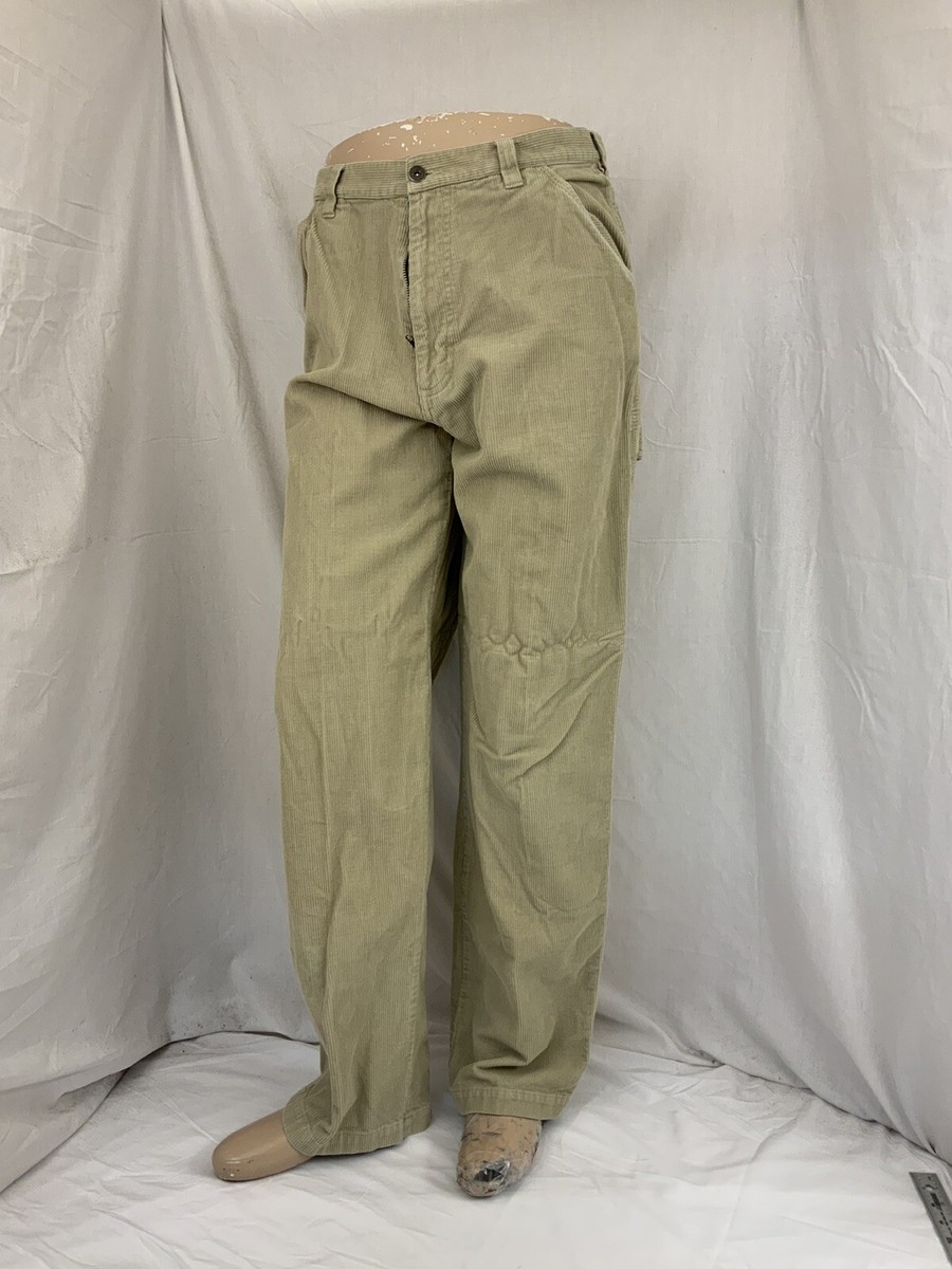 Timberland Corduroy Men Pants 33x32 Tan Cotton Flat Front India