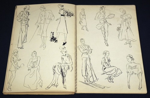1938 Drawing the Fashion Figure by Ruth Conerly Fashion Model Art Design How to - Picture 6 of 8